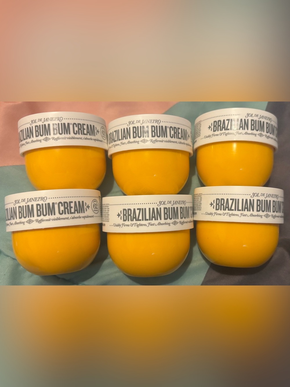 Sol de Janeiro Brazilian Bum Bum Cream - Bright Yellow Jars (6 Pack)